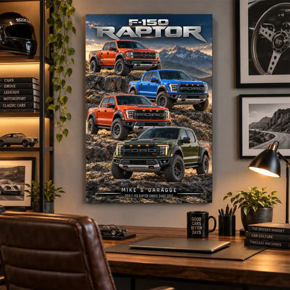Personalized F-150 Pickup Truck Canvas Wall Art