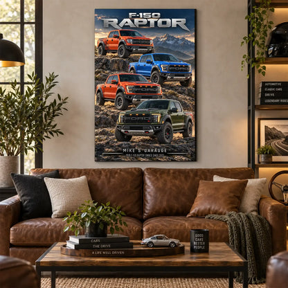 Personalized F-150 Pickup Truck Canvas Wall Art