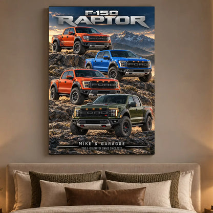 Personalized F-150 Pickup Truck Canvas Wall Art