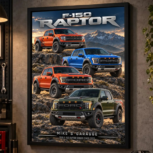 Personalized F-150 Pickup Truck Canvas Wall Art