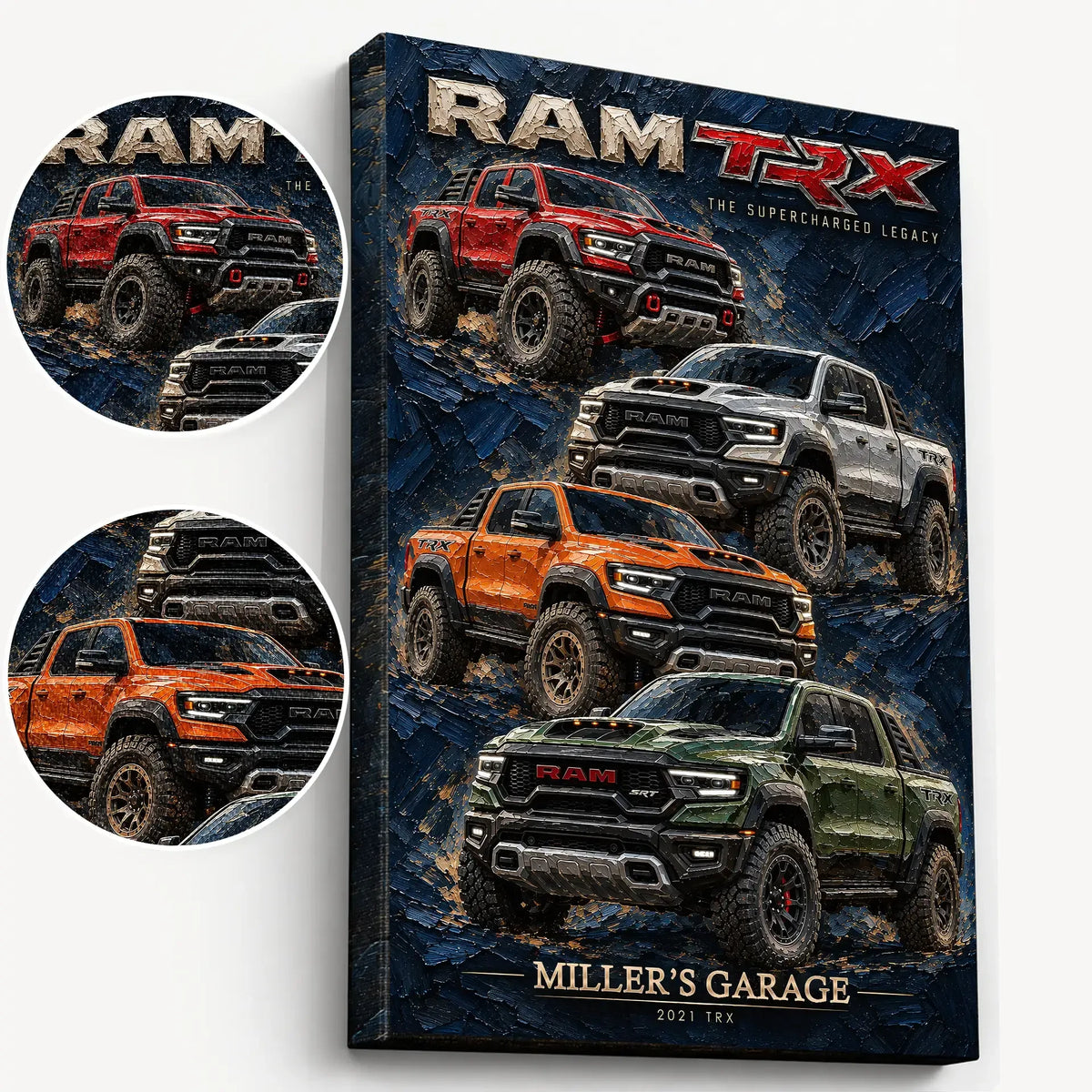 Personalized TRX Classic Car Canvas Wall Art