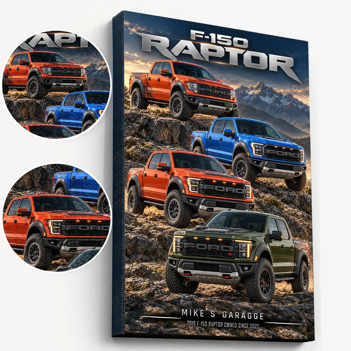 Personalized F-150 Pickup Truck Canvas Wall Art