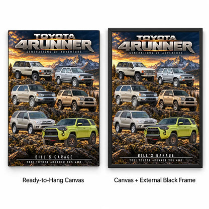Personalized 4Runner Evolution SUV Canvas Wall Art