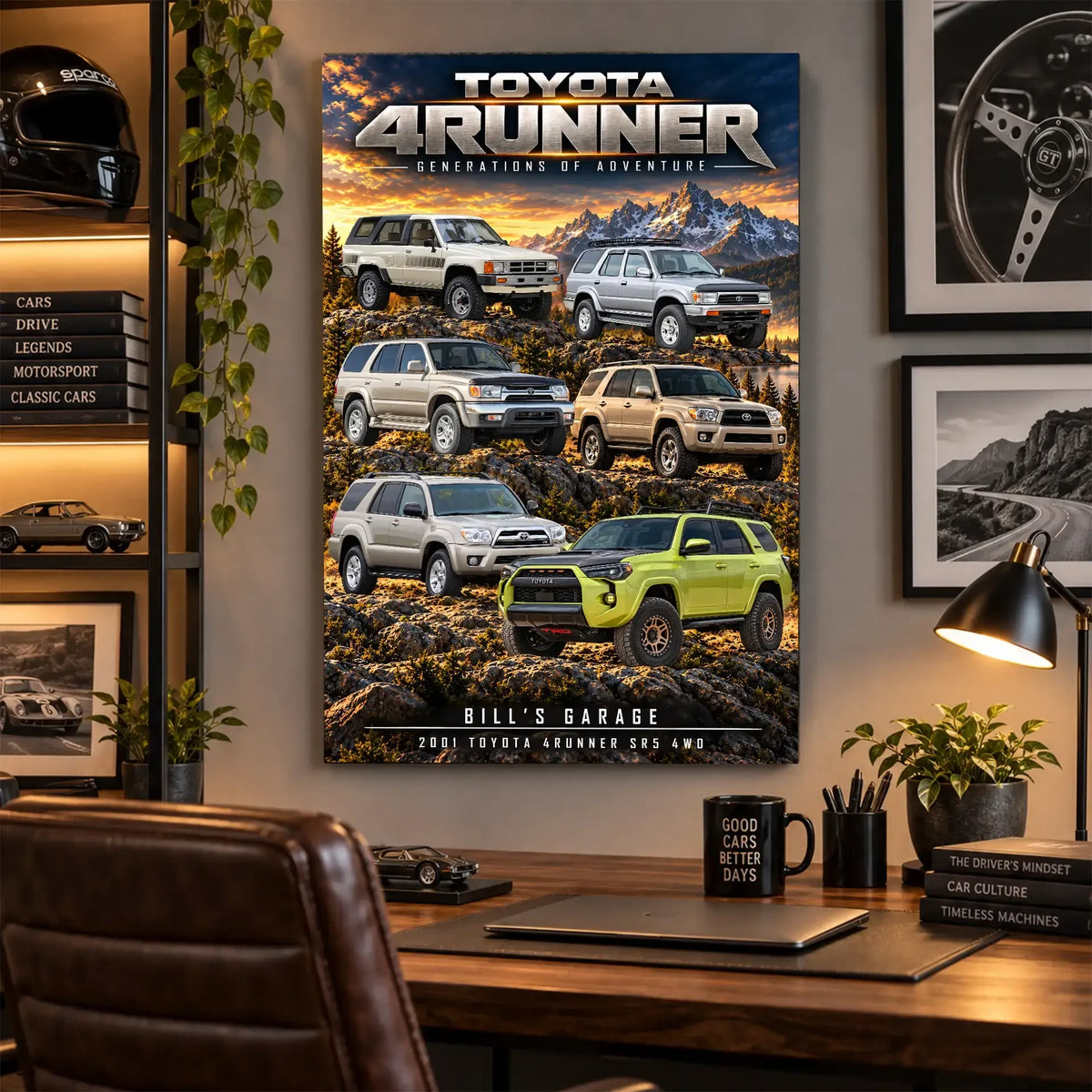 Personalized 4Runner Evolution SUV Canvas Wall Art