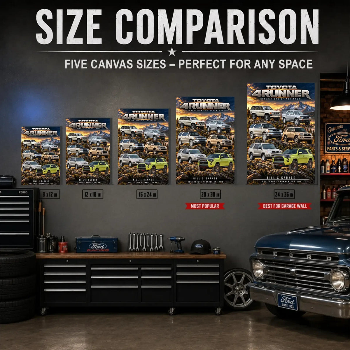 Personalized 4Runner Evolution SUV Canvas Wall Art