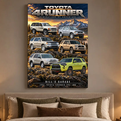Personalized 4Runner Evolution SUV Canvas Wall Art