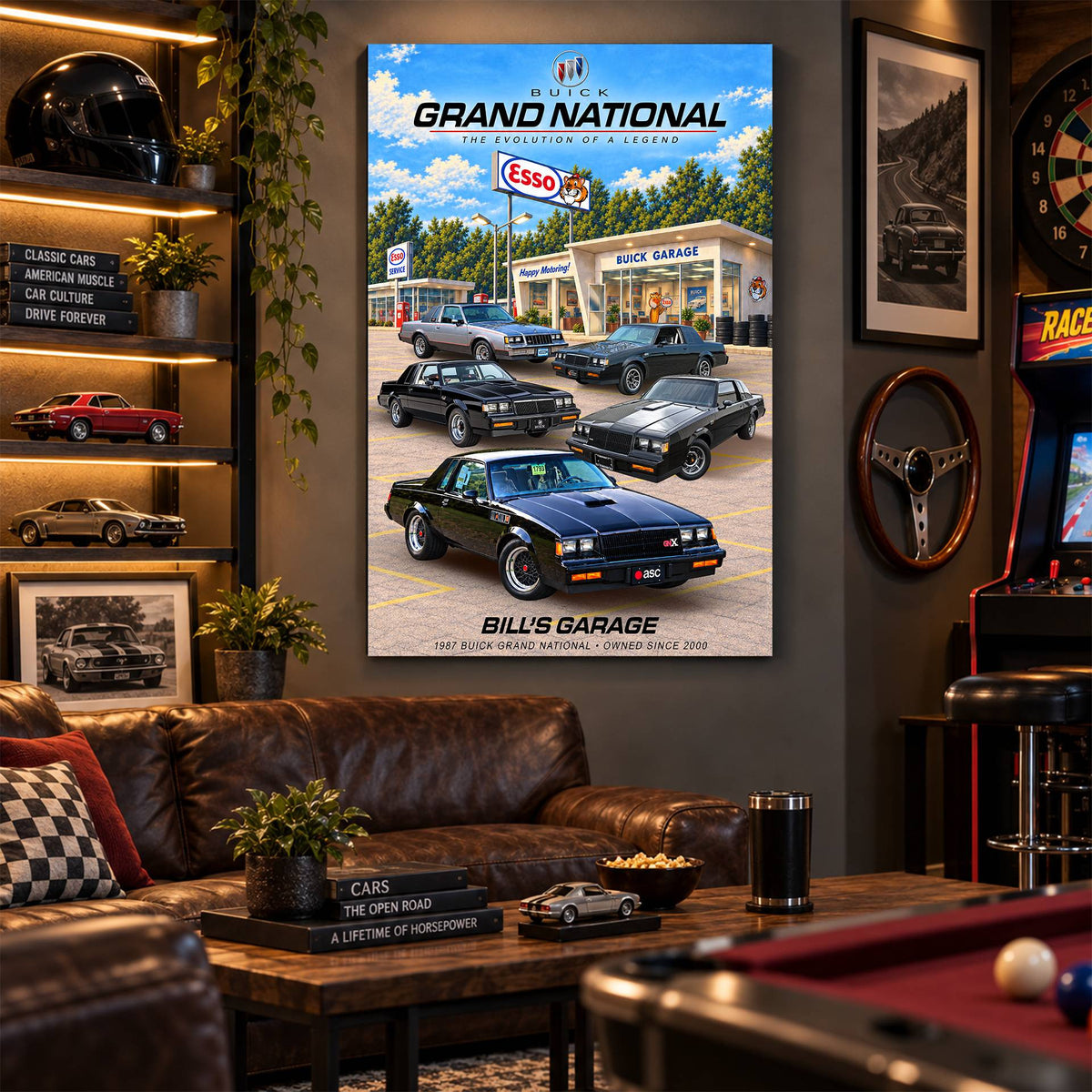 Personalized Grand National Classic Car Canvas Wall Art