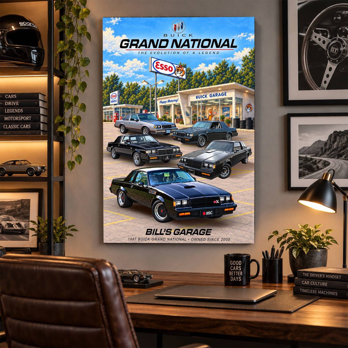 Personalized Grand National Classic Car Canvas Wall Art