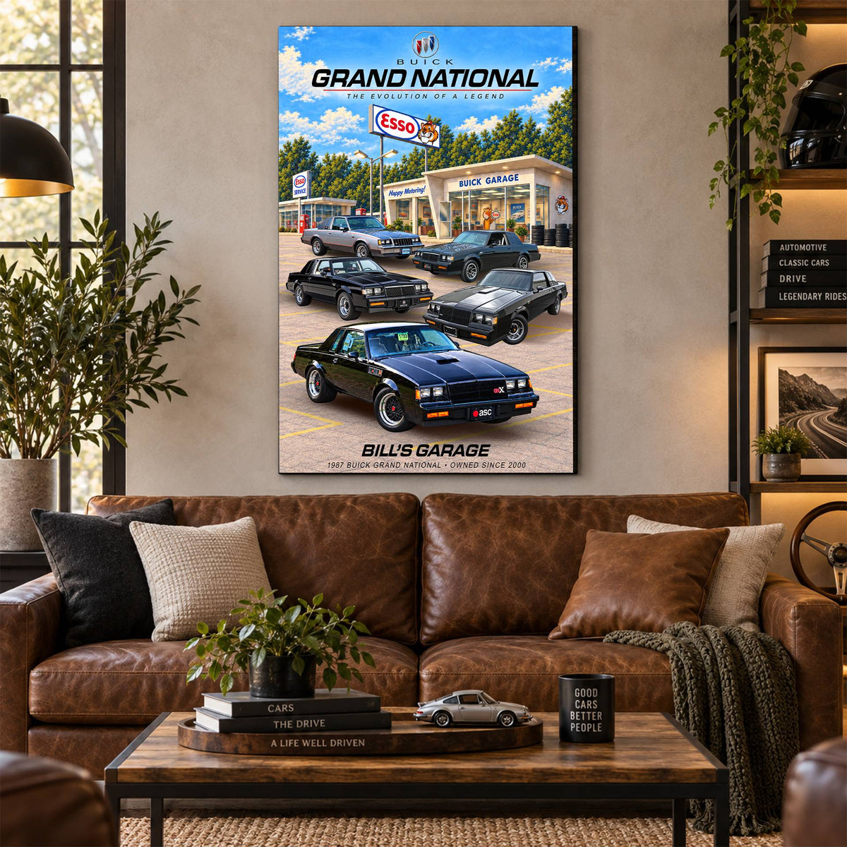 Personalized Grand National Classic Car Canvas Wall Art