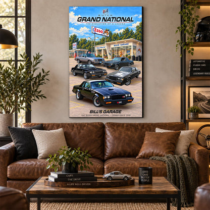 Personalized Grand National Classic Car Canvas Wall Art