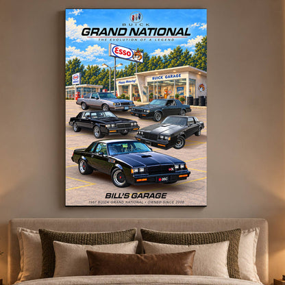 Personalized Grand National Classic Car Canvas Wall Art