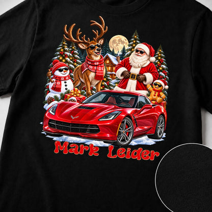 Personalized Car Christmas T-Shirt, Hoodie & Sweatshirt