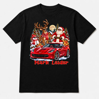 Personalized Car Christmas T-Shirt, Hoodie & Sweatshirt
