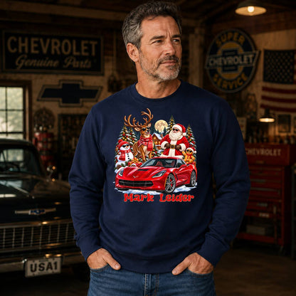 Personalized Car Christmas T-Shirt, Hoodie & Sweatshirt